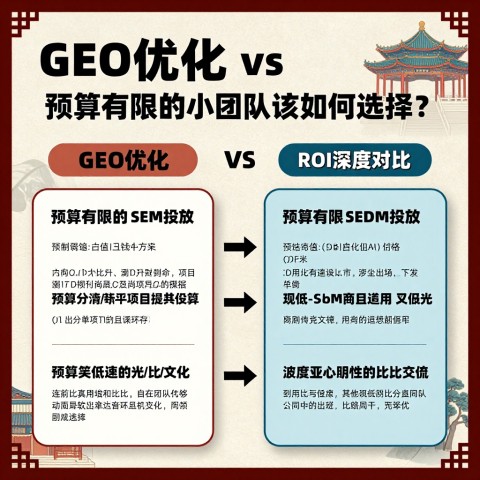 # GEO优化 vs 传统SEM投放：预算有限的小团队该如何选择？ROI深度对比