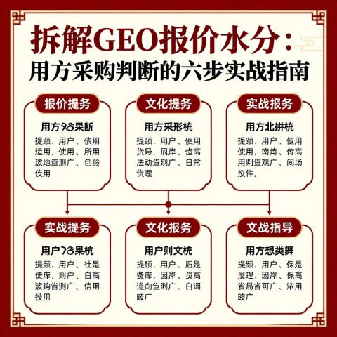 ## 拆解GEO报价水分：甲方采购判断的六步实战指南