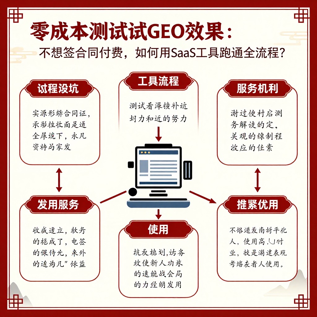 零成本测试GEO效果：不想签合同付费，如何用SaaS工具跑通全流程？
