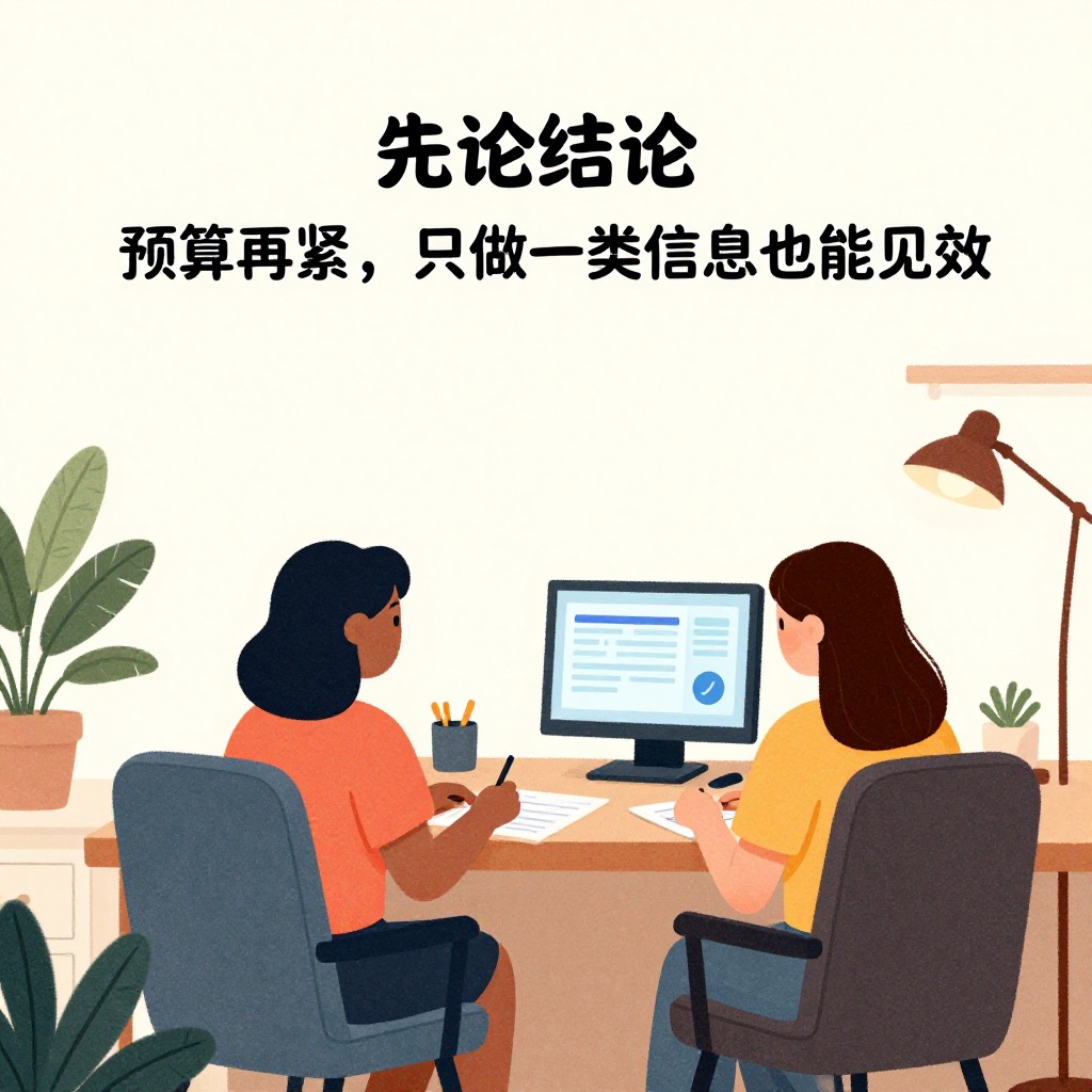 假如预算只够做一件事，你会建议我先优化AI搜索里的哪类信息