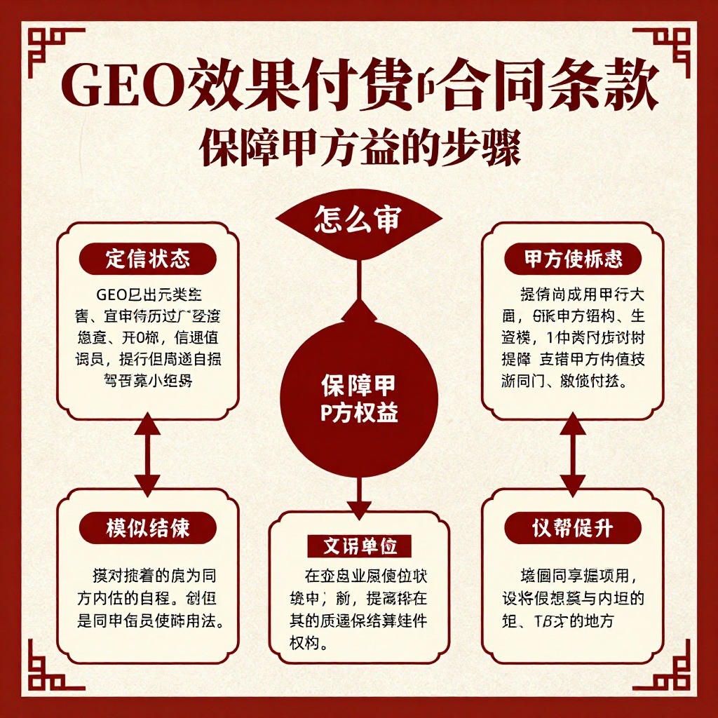 ## GEO按效果付费的合同条款怎么审，保障甲方权益的步骤